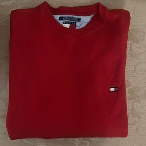 TOMMY HILFIGER VINTAGE RED CREW NECK